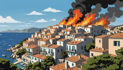 un incendie spectaculaire en corse a détruit une agence de location de voitures, laissant cinq véhicules en proie aux flammes. découvrez les détails de cet événement tragique et son impact sur la région.
